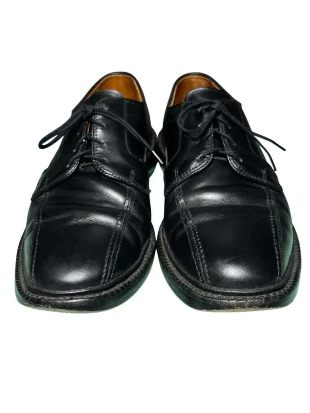 Allen Edmonds Hillcrest Split Toe Derby Black Leather Shoes  display picture 2